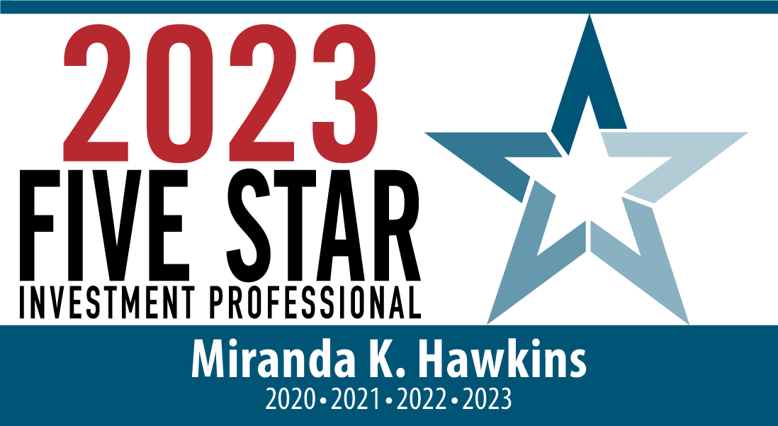 Logo: 2023 Five Star Investment Professional Miranda Hawkins